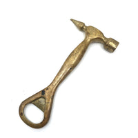 Brass Bottle Opener with Hammer and Chisel for Ice