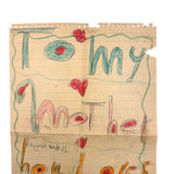 To My Mother Hou Loves Me, From Teddy, Sweet Old Double-sided Crayoned Note