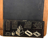 Ultra Scarce 1866 Patented John H. French School Slate with Printed Insert Guides (Hairline Crack)