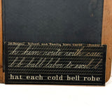Ultra Scarce 1866 Patented John H. French School Slate with Printed Insert Guides (Hairline Crack)