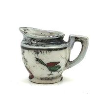 Sweet Old Hand-painted Japanese Export Mini Pitcher (Used as Ink Pot) with Dog and Bird
