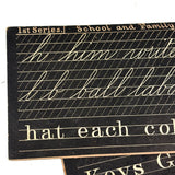 Ultra Scarce 1866 Patented John H. French School Slate with Printed Insert Guides (Hairline Crack)