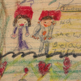 To My Mother Hou Loves Me, From Teddy, Sweet Old Double-sided Crayoned Note