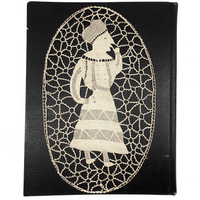 Woman in Turban, Very Intricate Old Folk Art Needle Lace Medallion