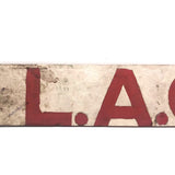 L.A. GRACE Vintage Hand-painted Wooden Sign