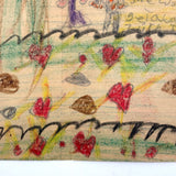 To My Mother Hou Loves Me, From Teddy, Sweet Old Double-sided Crayoned Note