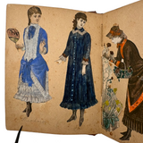Of a Different Ilk, Exceptional Hand-colored, Artfully Composed Victorian Pictorial Scrapbook