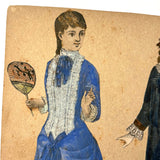 Of a Different Ilk, Exceptional Hand-colored, Artfully Composed Victorian Pictorial Scrapbook