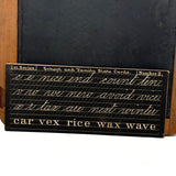 Ultra Scarce 1866 Patented John H. French School Slate with Printed Insert Guides (Hairline Crack)