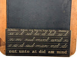 Ultra Scarce 1866 Patented John H. French School Slate with Printed Insert Guides (Hairline Crack)