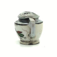 Sweet Old Hand-painted Japanese Export Mini Pitcher (Used as Ink Pot) with Dog and Bird