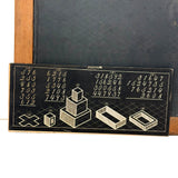 Ultra Scarce 1866 Patented John H. French School Slate with Printed Insert Guides (Hairline Crack)