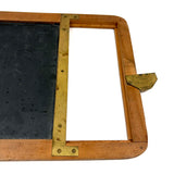 Ultra Scarce 1866 Patented John H. French School Slate with Printed Insert Guides (Hairline Crack)