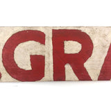 L.A. GRACE Vintage Hand-painted Wooden Sign