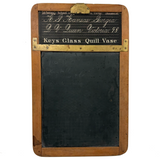 Ultra Scarce 1866 Patented John H. French School Slate with Printed Insert Guides (Hairline Crack)