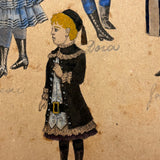 Of a Different Ilk, Exceptional Hand-colored, Artfully Composed Victorian Pictorial Scrapbook