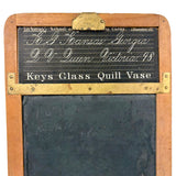 Ultra Scarce 1866 Patented John H. French School Slate with Printed Insert Guides (Hairline Crack)