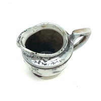 Sweet Old Hand-painted Japanese Export Mini Pitcher (Used as Ink Pot) with Dog and Bird