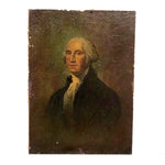 George Washington, Presumed Antique Chromolithograph with Over Glazing