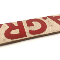 L.A. GRACE Vintage Hand-painted Wooden Sign