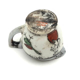 Sweet Old Hand-painted Japanese Export Mini Pitcher (Used as Ink Pot) with Dog and Bird