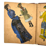 Of a Different Ilk, Exceptional Hand-colored, Artfully Composed Victorian Pictorial Scrapbook