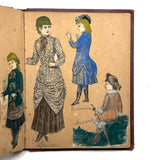 Of a Different Ilk, Exceptional Hand-colored, Artfully Composed Victorian Pictorial Scrapbook