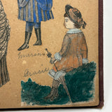 Of a Different Ilk, Exceptional Hand-colored, Artfully Composed Victorian Pictorial Scrapbook