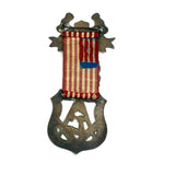 Antique Masonic Jr Order of American Mechanics Council Badge with American Flag