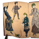 Of a Different Ilk, Exceptional Hand-colored, Artfully Composed Victorian Pictorial Scrapbook