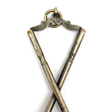 Antique Odd Fellows Double Gavel Pendant