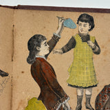 Of a Different Ilk, Exceptional Hand-colored, Artfully Composed Victorian Pictorial Scrapbook