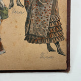 Of a Different Ilk, Exceptional Hand-colored, Artfully Composed Victorian Pictorial Scrapbook