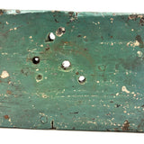 Wonky Old Long Legged Stool in Drippy Paint, Great Color