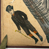 Of a Different Ilk, Exceptional Hand-colored, Artfully Composed Victorian Pictorial Scrapbook