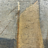 Very Quiet Late 19th Century New England Ship Painting, Oil on Cigar Box Wood