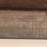 Beautiful 19th C. 14 Inch Rolled Handle Ruler, C.E Gibbs, Boston