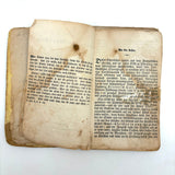 Herz Des Menschen (The Heart of Man), Heavily Worn 1848 Pennsylvania German Devotional with Amazing Engravings and Many Mends
