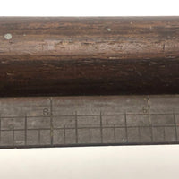 Beautiful 19th C. 14 Inch Rolled Handle Ruler, C.E Gibbs, Boston