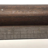 Beautiful 19th C. 14 Inch Rolled Handle Ruler, C.E Gibbs, Boston