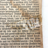 Herz Des Menschen (The Heart of Man), Heavily Worn 1848 Pennsylvania German Devotional with Amazing Engravings and Many Mends
