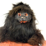 Wild Antique Mechanical Action Real Fur Dog Toy on Bellows