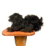 Wild Antique Mechanical Action Real Fur Dog Toy on Bellows