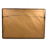 Fierce Looking Lion! Large Late 19th Century Ink Drawing in Period Frame