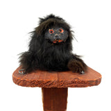 Wild Antique Mechanical Action Real Fur Dog Toy on Bellows