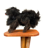 Wild Antique Mechanical Action Real Fur Dog Toy on Bellows