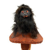 Wild Antique Mechanical Action Real Fur Dog Toy on Bellows
