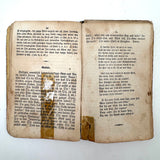 Herz Des Menschen (The Heart of Man), Heavily Worn 1848 Pennsylvania German Devotional with Amazing Engravings and Many Mends