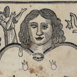 Herz Des Menschen (The Heart of Man), Heavily Worn 1848 Pennsylvania German Devotional with Amazing Engravings and Many Mends