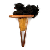 Wild Antique Mechanical Action Real Fur Dog Toy on Bellows